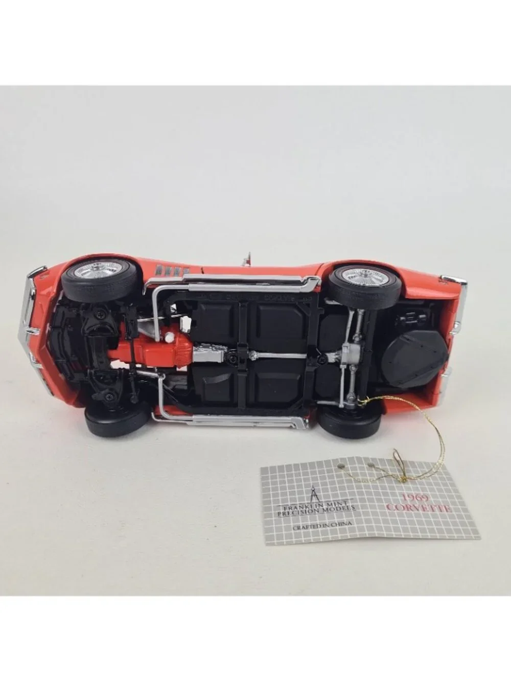 Franklin Mint Precision 1969 Chevrolet Corvette Orange 1:24 Die Cast B11VB57